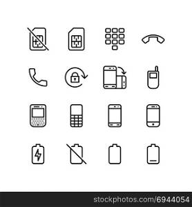 Smartphone and mobile - Icon set