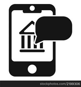 Smartphone banking icon simple vector. Bank finance. Digital payment. Smartphone banking icon simple vector. Bank finance