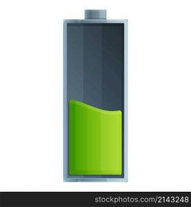 Smartphone battery icon cartoon vector. Charge energy. Full electric. Smartphone battery icon cartoon vector. Charge energy