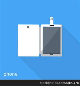 Smartphone business concept icon of flat design