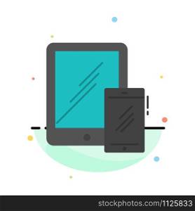 Smartphone, Business, Mobile, Tablet, Phone Abstract Flat Color Icon Template