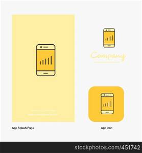Smartphone Company Logo App Icon and Splash Page Design. Creative Business App Design Elements