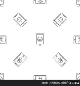 Smartphone drone control pattern seamless vector repeat geometric for any web design. Smartphone drone control pattern seamless vector