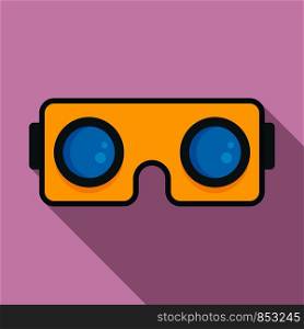 Smartphone game goggles icon. Flat illustration of smartphone game goggles vector icon for web design. Smartphone game goggles icon, flat style