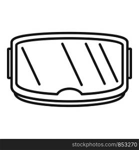 Smartphone game goggles icon. Outline smartphone game goggles vector icon for web design isolated on white background. Smartphone game goggles icon, outline style