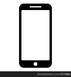 Smartphone icon black color vector illustration flat style simple image