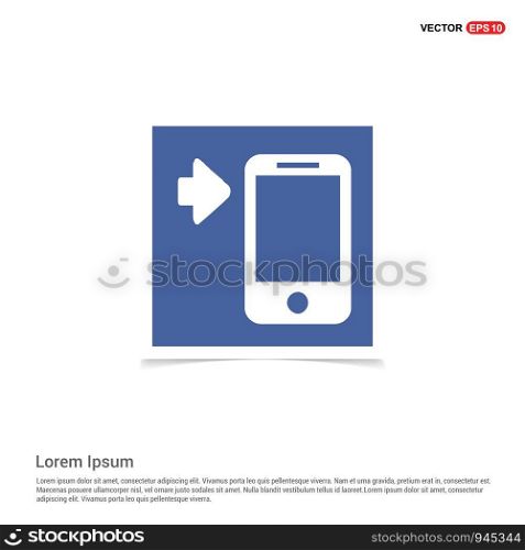 smartphone icon - Blue photo Frame