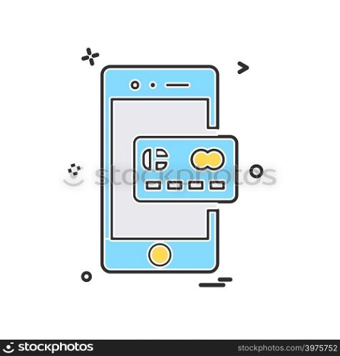Smartphone icon design vector
