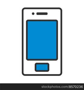 Smartphone Icon. Editable Bold Outline With Color Fill Design. Vector Illustration.