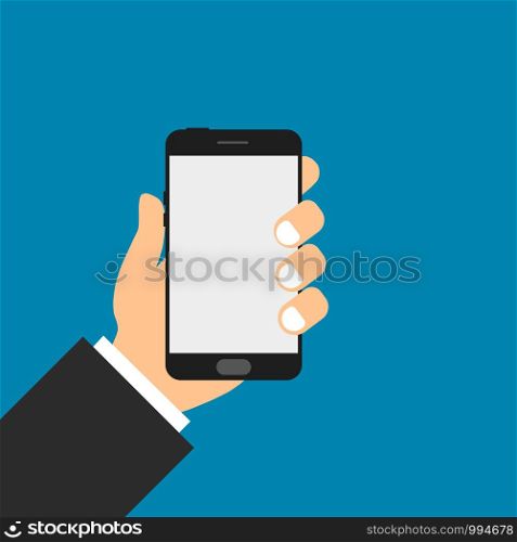 Smartphone icon. Electronic device. Using phone. Vector. smartphone in hand