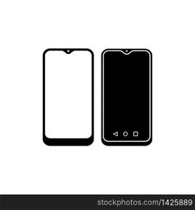 Smartphone icon in trendy flat design