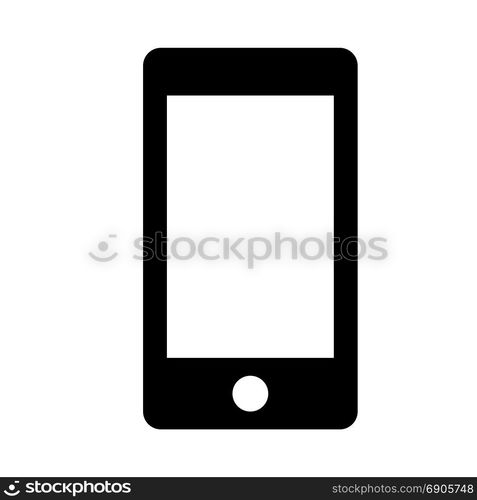 smartphone, icon on isolated background