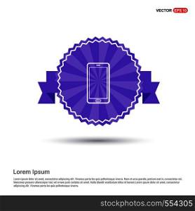 smartphone icon - Purple Ribbon banner