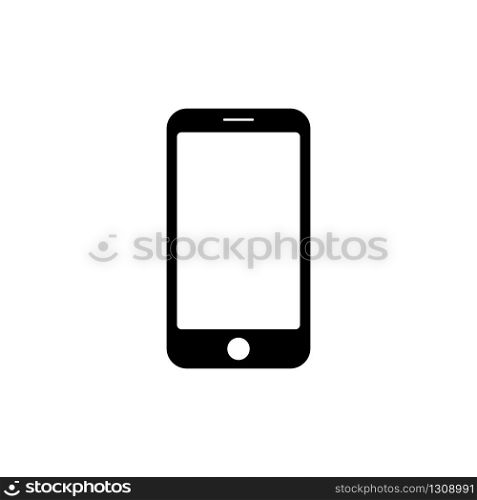 Smartphone icon. Simple vector illustration on white background. EPS 10