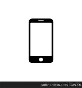 Smartphone icon. Simple vector illustration on white background. EPS 10