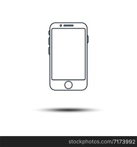 Smartphone Icon Vector Logo Template. Trendy Device Illustration Design.