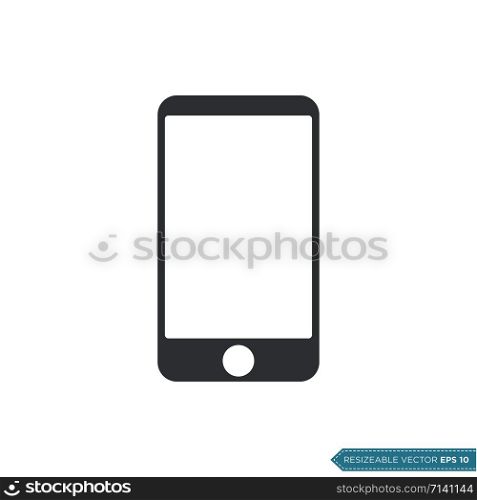 Smartphone Icon Vector Template Illustration Design
