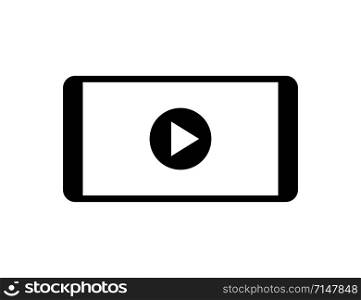 Smartphone icon with play sign or video player. Social media symbol. Vector icon mobile phone. Play button vector icon. Smartphone vector. EPS 10. Smartphone icon with play sign or video player. Social media symbol. Vector icon mobile phone. Play button vector icon. Smartphone vector.