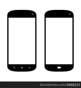 Smartphone icons.