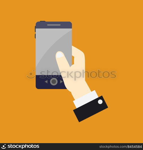 Smartphone in hand