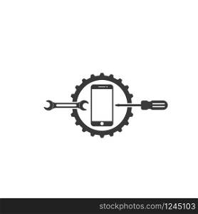 smartphone logo icon vector illustration design template