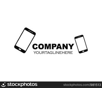smartphone logo icon vector illustration design template