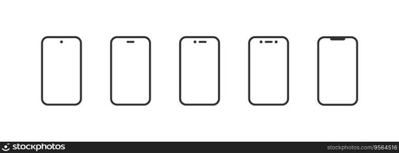 Smartphone mockup icon. Vector illustration design.