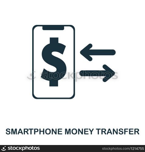 Smartphone Money Transfer icon. Flat style icon design. UI. Illustration of smartphone money transfer icon. Pictogram isolated on white. Ready to use in web design, apps, software, print. Smartphone Money Transfer icon. Flat style icon design. UI. Illustration of smartphone money transfer icon. Pictogram isolated on white. Ready to use in web design, apps, software, print.