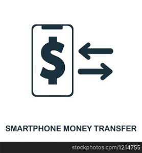 Smartphone Money Transfer icon. Flat style icon design. UI. Illustration of smartphone money transfer icon. Pictogram isolated on white. Ready to use in web design, apps, software, print. Smartphone Money Transfer icon. Flat style icon design. UI. Illustration of smartphone money transfer icon. Pictogram isolated on white. Ready to use in web design, apps, software, print.