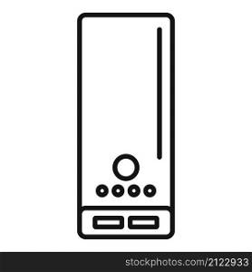 Smartphone power bank icon outline vector. Phone battery. Usb charge. Smartphone power bank icon outline vector. Phone battery