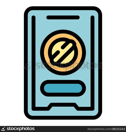 Smartphone profile icon outline vector. Web remove. Mobile network color flat. Smartphone profile icon vector flat