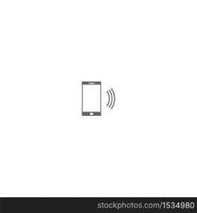 Smartphone ringging logo icon vector template