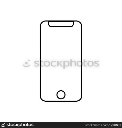 Smartphone simple icon with shadow. Vector illustration. Smartphone simple icon with shadow. Vector