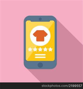 Smartphone store icon flat vector. Web card. Gift commerce. Smartphone store icon flat vector. Web card