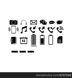 Smartphone symbol icon set vector illustration design
