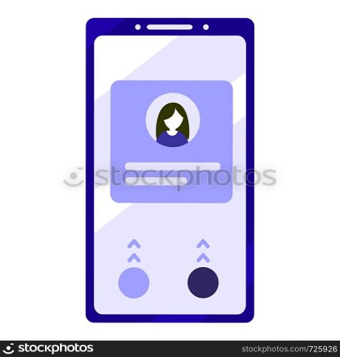 Smartphone symbol. Mobile phone icon. Flat vector illustration isolated on white background. Mobile phone icon. Smartphone symbol. Flat illustration