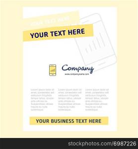 Smartphone Title Page Design for Company profile ,annual report, presentations, leaflet, Brochure Vector Background