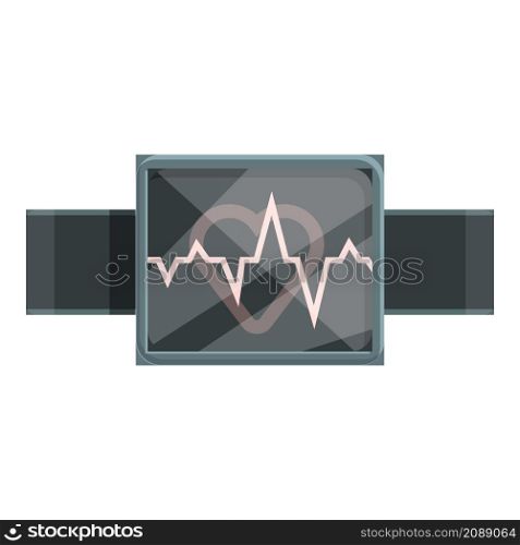 Smartwatch heart rate icon cartoon vector. Fitness watch. Wearable health. Smartwatch heart rate icon cartoon vector. Fitness watch