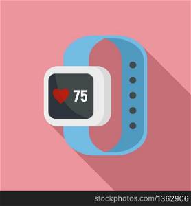 Smartwatch icon. Flat illustration of smartwatch vector icon for web design. Smartwatch icon, flat style