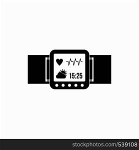 Smartwatch icon in simple style on a white background. Smartwatch icon in simple style