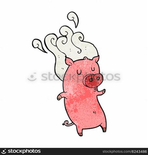smelly cartoon pig