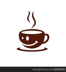 Smi≤coffee logo vector illustration design. 