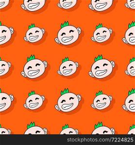 smile baby repeat pattern background