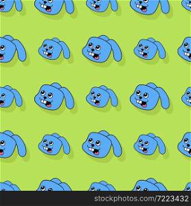 smile bunny repeat pattern background
