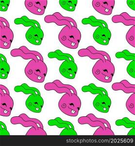smile bunny seamless pattern textile print