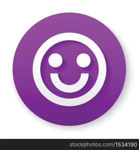 smile circle 3d icon