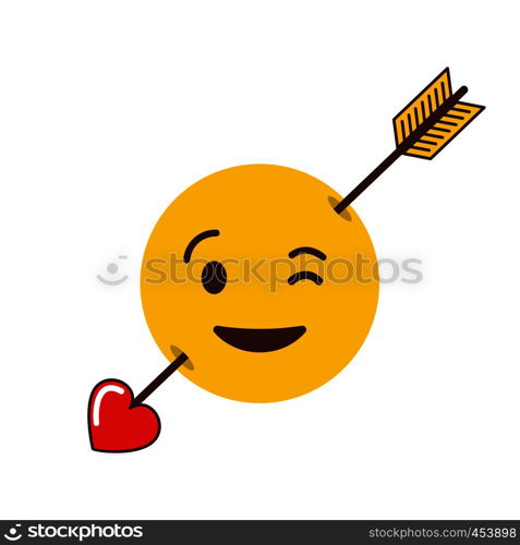 Smile emoji icon design vector