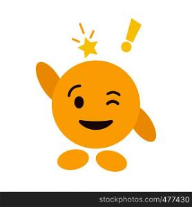 Smile emoji icon design vector