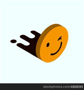 Smile emoji icon design vector