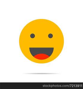 Smile face icon laugh. vector eps10 illustration